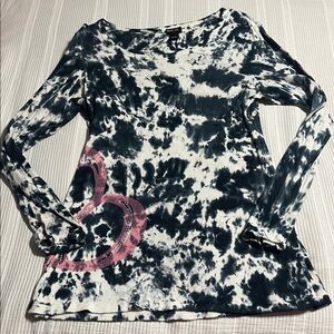 Style & Co. Blue Tie-Dye Top